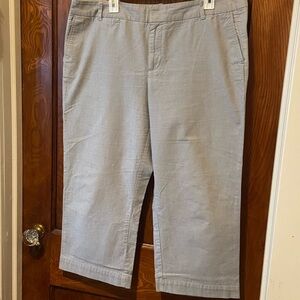 GAP Stretch Curvy Fit Cropped Pants - blue heather